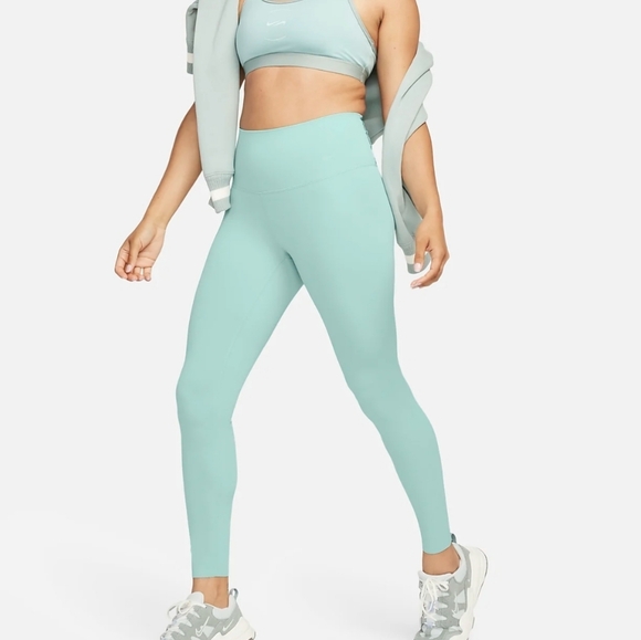 Nike Pants - Nike zenvy legging gentle support high rise aqua blue